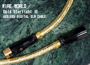 WIRE WORLD Gold Starlight III AES/EBU ♪ゴールド・スターライトIII デジタル XLR 1ｍ♪【美品】