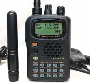 YAESU　VX-5　50／144／430　5W　トリプルバンド　受信バンド拡張済み