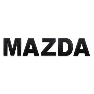 マツダ MAZDA ブラック アルファベット 英字 文字 エンブレム ロゴ 3Dエンブレム 立体ロゴ ステッカー シール