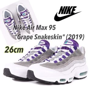 Nike AirMax 95 Grape Snakeskin 2019 ナイキ エアマックス95 グレープ スネークスキン/グレープグラデ (AO2450-101)グレー26cm箱無し