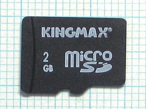 ★KINGMAX microＳＤメモリーカード ２ＧＢ 中古★送料８５円・１８５円