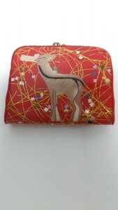 Gift Vintage Holiday Atomic style Rudolph Reindeer Purse Clutch レトロ ヴィンテージ ミニチュア コインケース 財布 ミニ 希少