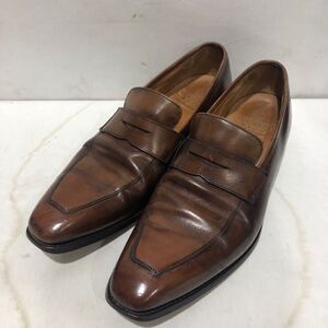 【CROCKETT&JONES】ハンドグレード クロケットアンドジョーンズ UK7.5 レザー ローファー ts202410