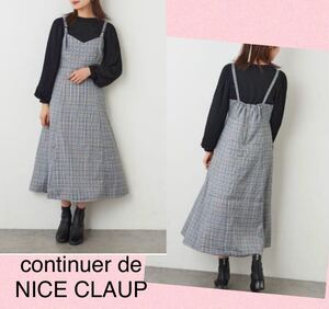 continuer de NICE CLAUP チェック　キャミ　ジャンスカ