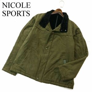 NICOLE SPORTS ニコル スポーツ 秋冬 裏ボア★ フェイク ムートン ジャケット Sz.L　メンズ ゴルフ　A3T12733_B#N