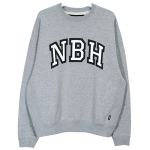 NEIGHBORHOOD ネイバーフッド 22AW COLLEGE-S CREWNECK LS.CO 222TPNH-CSM01 NBH カレッジ クルーネック スウェット ロングスリーブ グレー