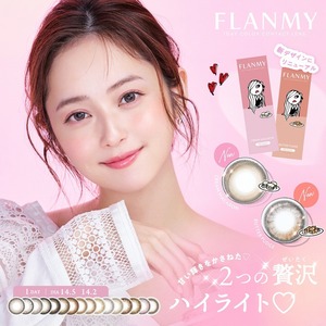 【新色追加】フランミーワンデー FLANMY 1day 10枚入 1箱 カラコン 1day 度あり 度なし ブラウン ブラック コンタクト 佐々木希