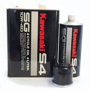 KAWASAKI（カワサキ）ULTRAオイル交換セット(OIL-K-5L)　オイル5L＋汎用オイルフィルター ULTRA300/310/LX(12-)