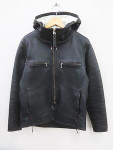 RED MOON レッドムーン NUMBER ONE LEATHER MAD DOG TYPE 2 マッドドック フードレザージャケット　36