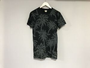 本物デニムアンドサプライDENIM&SUPPLYラルフローレンコットンプリントアロハ柄半袖Tシャツメンズサーフアメカジミリタリーワーク黒XS