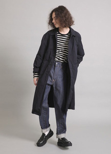 ◇美品 定価7.8万 SCYE BASICS サイベーシック 21AW P/N Garment Dyed Balmacaan Coat ガーメンドダイ バルカマーンコート 40 5119-73510