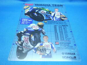 ★YAMAHA・TEAM★フィアット・ヤマハチーム★ロッシ＆ロレンソ★下敷き★