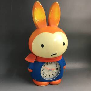 UNY22/56 CITIZEN miffy 雪の日のうさこちゃん 目覚まし時計 レトロ ミッフィー コレクション Dick Bruna シチズン 現状品★〇