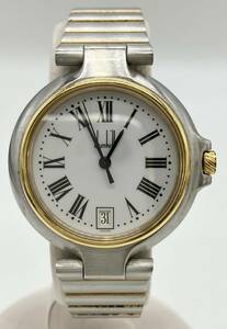 ジャンク dunhill ダンヒル ミレニアム デイト クオーツ アナログ 3針 腕時計