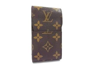 1円 ■美品■ LOUIS VUITTON ルイヴィトン M63024 モノグラム エテュイ シガレットケース 煙草ケース ブラウン系 FL2622