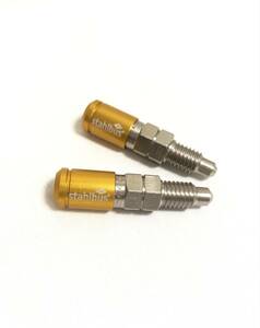 STAHLBUS ワンウェイバルブ内臓ブリーダーボルト　M8x1.0x16mm(2個セット・ダストキャップ付）スズキ GSX-R 125用