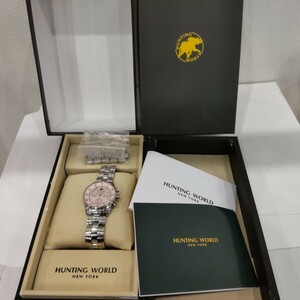 HUNTING WORLD ハンティングワールド 腕時計 ピンク 女性 hw101 クォーツ EHHW101 pi pink