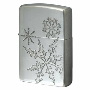 絶版/ヴィンテージ Zippo ジッポー 中古 2006年製造Paul Smith 雪の結晶 銀メッキ [A]使用感少なく状態が良い