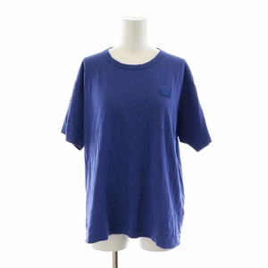 アクネ ストゥディオズ Acne Studios NASH FACE Tシャツ カットソー 半袖 ロゴ ワッペン M 青 ブルー ■GY17 /MQ メンズ レディース