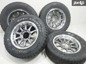 【鍛造 美品】RAYS レイズ ALAP ホイール 16インチ 5.5J ±0 5穴 PCD139.7 4本 TOYO オープンカントリー 215/70R16 ジムニー ★ 棚1F22