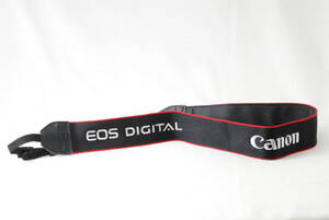 ☆Canon キヤノン EOS DIGITAL カメラ ストラップ イオス デジタル 刺繍文字 黒色(ブラック)×シルバー ショルダー ネック Camera strap☆