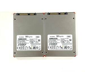 K6050142 SK hynix SATA 256GB 2.5インチ SSD 2点【中古動作品】