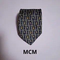 MCM ネクタイ ネイビー シルク