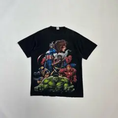 マーベル　アベンジャーズ　プリントTシャツ　キャラクター　メキシコ製