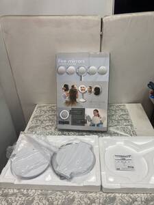 【中古】大阪引取歓迎　ヒロコーポレーション　Five　mirrors　LED付き折りたたみ5面鏡　完璧スタイリングの必需品　※訳アリ【KTFT166】