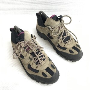 90s?/ナイキ/NIKE☆アウトドア/ハイキングシューズ【24.5/ベージュ】軽登山/109008-251/Low Hiking Leather Boots Shoes/trainers◇bE-076