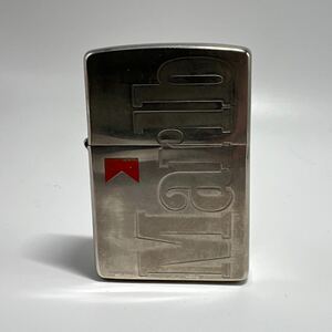 西542 marlboro マルボロ Zippo ジッポー ジッポ 2000 XVI 火花確認済み ブラックニッケル マルボーロ 喫煙具 オイルライター 唐草 レトロ