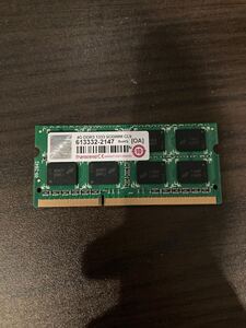 4GB DDR3 Transcend 1333 動作確認済み　中古　ノートパソコン用メモリ