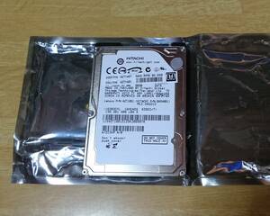 中古 2.5インチHDD FUJITSU、HITACHI 80GB x2、HITACHI 120GB x2