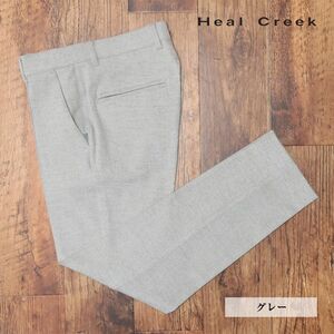 秋冬/Heal Creek/92cm/美脚パンツ ツイード ストレッチ◎ 無地 ボールポケット＆グローブホルダー付 ゴルフ 新品/グレー/jd108/