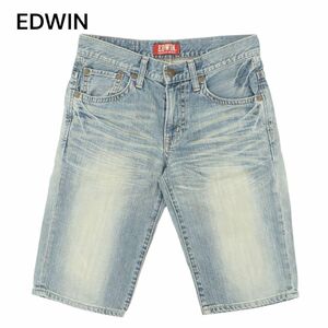 EDWIN エドウィン 51344 REGULAR SHORTS 春夏 USED加工★ デニム ハーフ ショート パンツ ジーンズ Sz.30　メンズ　C4B02978_7#P