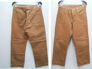 ●即決[W34]LVC 704-34 BIG E ブラウン ダック地 白タブ シンチバック 尾錠 94年製 LEVI’S VINTAGE CLOTHING ビンテージ復刻 パンツ■1316