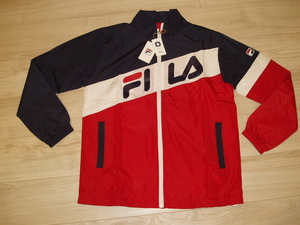 即決！新品★FILA[フィラ] のBIGロゴ　裏メッシュテニス ウィンドアップジャケット 【M】￥14,080　　送料520円～　　P12