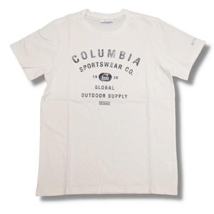 即決☆コロンビア クラシックTシャツ WHT/XXLサイズ 送料無料 3L 白 ホワイト 半袖 コットン 綿 普段使用OK ロゴ Columbia