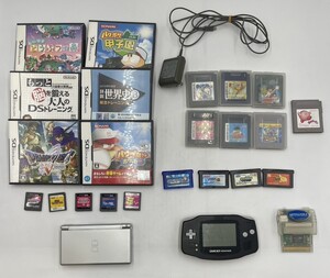 o71k【1円スタート】ゲームまとめ NintendoDS lite ゲームボーイアドバンス GBA用プロアクションリプレイ 各ソフト22本 本体のみ通電確認済