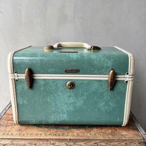 【50s USA vintage】Samsonite Travel Train Case サムソナイト　トラベルケース　トレインケース　アメリカ　ビンテージ