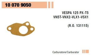 RMS 10070 9050 社外 ガスケット キャブレター下 ベスパ ラージ