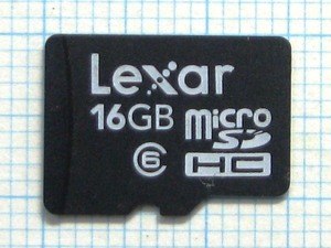 ★Lexar micro SDHC メモリーカード １６ＧＢ 中古★送料８５円・１８５円