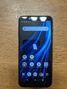 IY0955 docomo SIMフリー AQUOS sens2 SH-01L SHARP 4Gスマホ 簡易確認＆簡易清掃＆初期化OK 判定○ WebにてSIMロック解除受付手続済