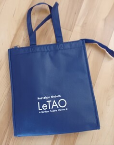 ★ルタオ　LeTAO　バッグ　保冷バッグ　ネイビー　買い物バッグ　エコ