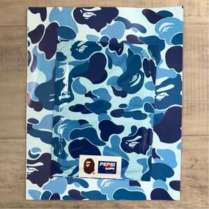 台紙付き ape×pepsi バンダナ ape bape pepsi ペプシ コーラ ABCカモ エイプ ベイプ アベイシングエイプ a bathing ape ハンカチ ブルー