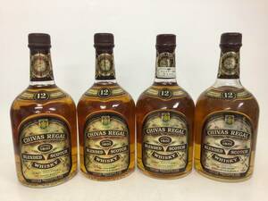 ウイスキー whisky シーバスリーガル 12年 4本セット 750/760ml 43% 重量番号:8(106)