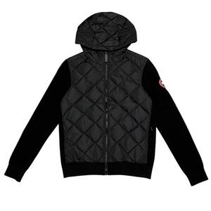 CANADA GOOSE カナダグース ハイブリッジ キルテッド ニット フーディー 6800L レディース アウター ブラック ダウン80％ 国内正規品