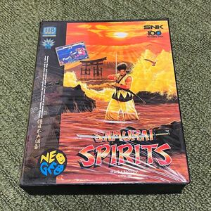 ネオジオ サムライスピリッツ ロムカセット 説明書・箱付き SAMURAI SPIRITS SNK NEO・GEO 剣術アクションゲーム 中古品