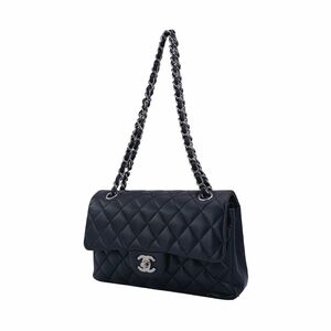 【中古】 CHANEL シャネル マトラッセ 23 チェーンショルダー Wフラップ A01113 ラムスキン ハンドバッグ 23020529 AO