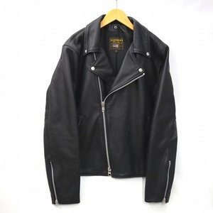 バンソン VANSON C2 CUSTOM2 牛革 カウレザー ダブルライダース ジャケット 42(L～XL) BLACK(ブラック) メンズ